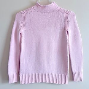 XXS J. Crew Knit Light Pink Mock Turtleneck Sweater